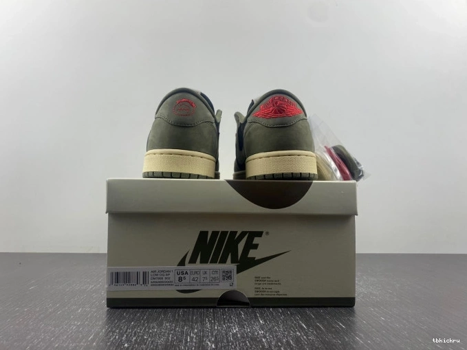 Cheap TBkick LOW SCOTT 1 SP OLIVE' TRAVIS X DM7866-002 AIR JORDAN OG 'BLACK 0724